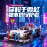 LUMIBRICKS FUNWHOLE F9043 9043 THÀNH PHỐ CYBERPUNK NEON XE TUẦN TRA CỦA CẢNH SÁT ỐC ĐẢO bộ đồ chơi xếp lắp ráp ghép mô hình Creator Sáng Tạo 372 khối