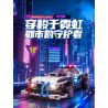 LUMIBRICKS FUNWHOLE F9043 9043 THÀNH PHỐ CYBERPUNK NEON XE TUẦN TRA CỦA CẢNH SÁT ỐC ĐẢO bộ đồ chơi xếp lắp ráp ghép mô hình Creator Sáng Tạo 372 khối