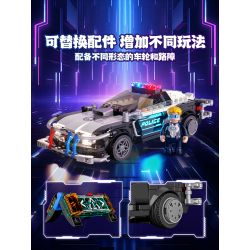 LUMIBRICKS FUNWHOLE F9043 9043 THÀNH PHỐ CYBERPUNK NEON XE TUẦN TRA CỦA CẢNH SÁT ỐC ĐẢO bộ đồ chơi xếp lắp ráp ghép mô hình Creator Sáng Tạo 372 khối LUMIBRICKS FUNWHOLE F9043 9043 THÀNH PHỐ CYBERPUNK NEON XE TUẦN TRA CỦA CẢNH SÁT ỐC ĐẢO bộ đồ chơi xếp lắp ráp ghép mô hình Creator Sáng Tạo 372 khối