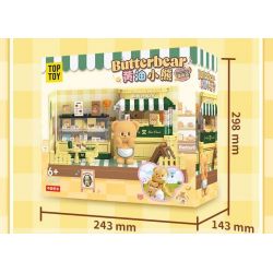 TOP TOY TC2057 2057 CỬA HÀNG TRÁNG MIỆNG BƠ GẤU bộ đồ chơi xếp lắp ráp ghép mô hình BUTTERBEAR DESSERT SHOP 460 khối