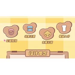 TOP TOY TC2057 2057 CỬA HÀNG TRÁNG MIỆNG BƠ GẤU bộ đồ chơi xếp lắp ráp ghép mô hình BUTTERBEAR DESSERT SHOP 460 khối