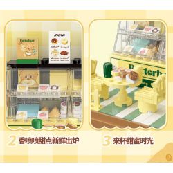 TOP TOY TC2057 2057 CỬA HÀNG TRÁNG MIỆNG BƠ GẤU bộ đồ chơi xếp lắp ráp ghép mô hình BUTTERBEAR DESSERT SHOP 460 khối