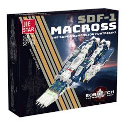JIESTAR 58144 CHIẾN TRANH GIỮA CÁC VÌ SAO MACROSS SDF-1 bộ đồ chơi xếp lắp ráp ghép mô hình Movie & Game SDF-1 MACROSS Phim Và Trò Chơi 4682 khối