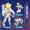 JIESTAR 58271 ĐỒ TRANG TRÍ THEO CHỦ ĐỀ KHÔNG GIAN 3 TRONG 1 CỦA PHI HÀNH bộ đồ chơi xếp lắp ráp ghép mô hình Creator ASTRONAUT Sáng Tạo 621 khối