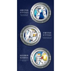 JIESTAR 58271 ĐỒ TRANG TRÍ THEO CHỦ ĐỀ KHÔNG GIAN 3 TRONG 1 CỦA PHI HÀNH bộ đồ chơi xếp lắp ráp ghép mô hình Creator ASTRONAUT Sáng Tạo 621 khối