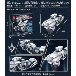 JIESTAR 58227 CUIRASSIER TỐC ĐỘ CÓ ĐỘNG CƠ SABRE bộ đồ chơi xếp lắp ráp ghép mô hình 1306 khối