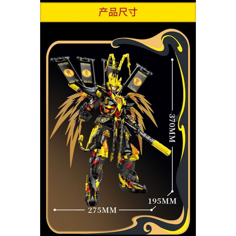 LE YI 62075 TÔN NGỘ KHÔNG PHẢN NGHỊCH ĐỐI MẶT VỚI VẬN MỆNH bộ đồ chơi xếp lắp ráp ghép mô hình 1128 khối