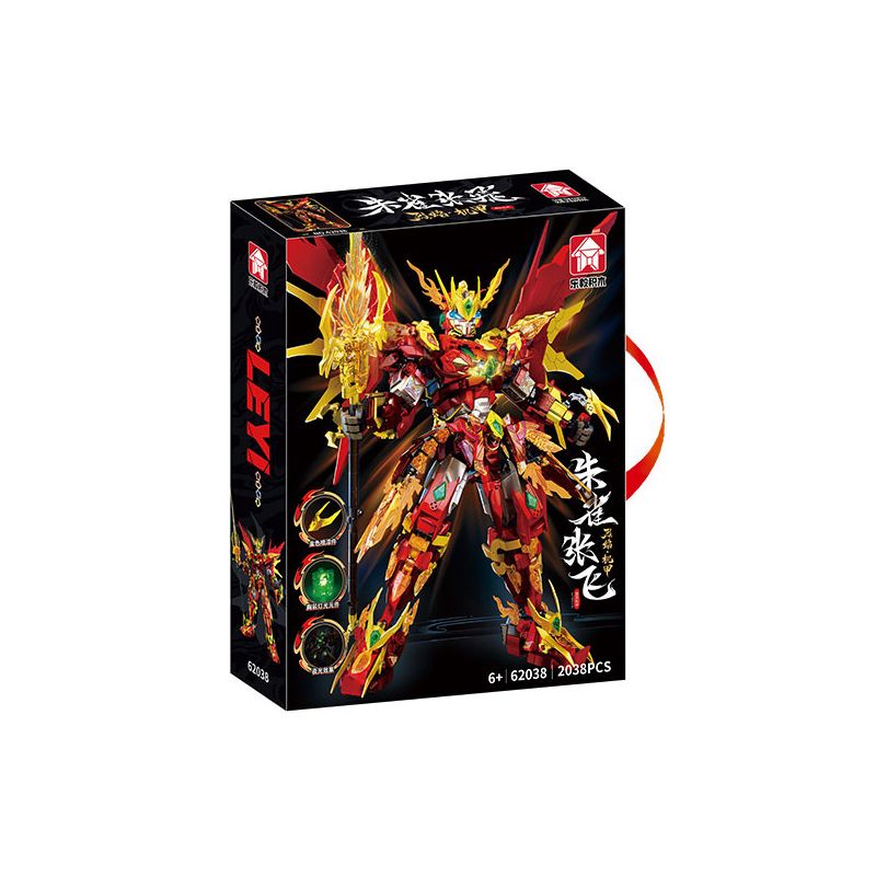 LE YI 62038 ÁO GIÁP MÁY BAY SUZAKU ZHANG KIỂU TRUNG QUỐC bộ đồ chơi xếp lắp ráp ghép mô hình 2038 khối