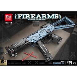 MINGDI LEIBAO K2118 2118 SÚNG TIỂU LIÊN bộ đồ chơi xếp lắp ráp ghép mô hình Technic FIREARMS Kỹ Thuật Công Nghệ Cao Mô Hình Phương Tiện 435 khối