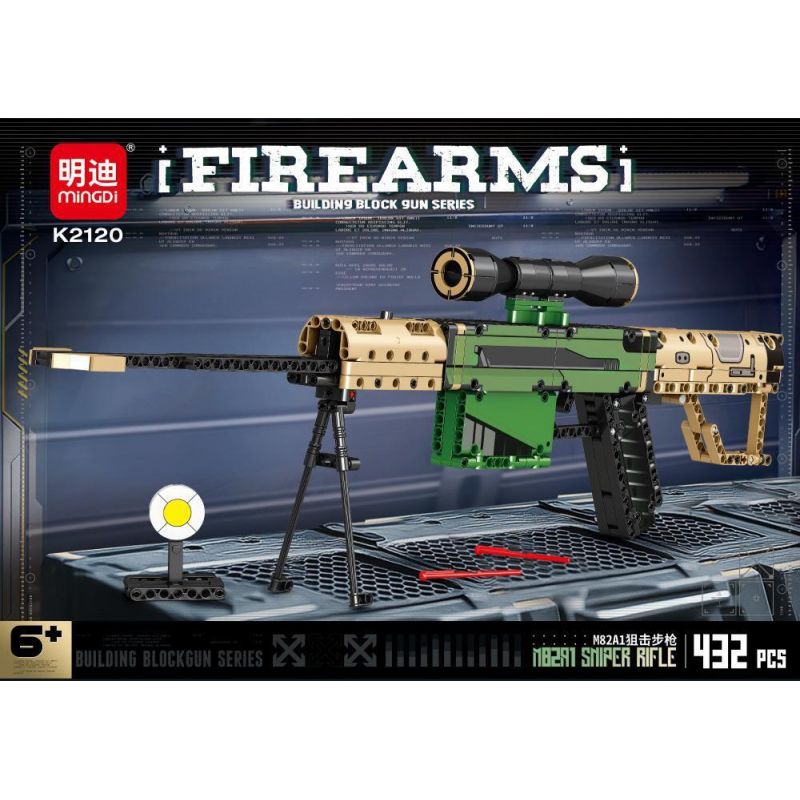 MINGDI LEIBAO K2120 2120 SÚNG BẮN TỈA M82A1 bộ đồ chơi xếp lắp ráp ghép mô hình Technic FIREARMS Kỹ Thuật Công Nghệ Cao Mô Hình Phương Tiện 432 khối