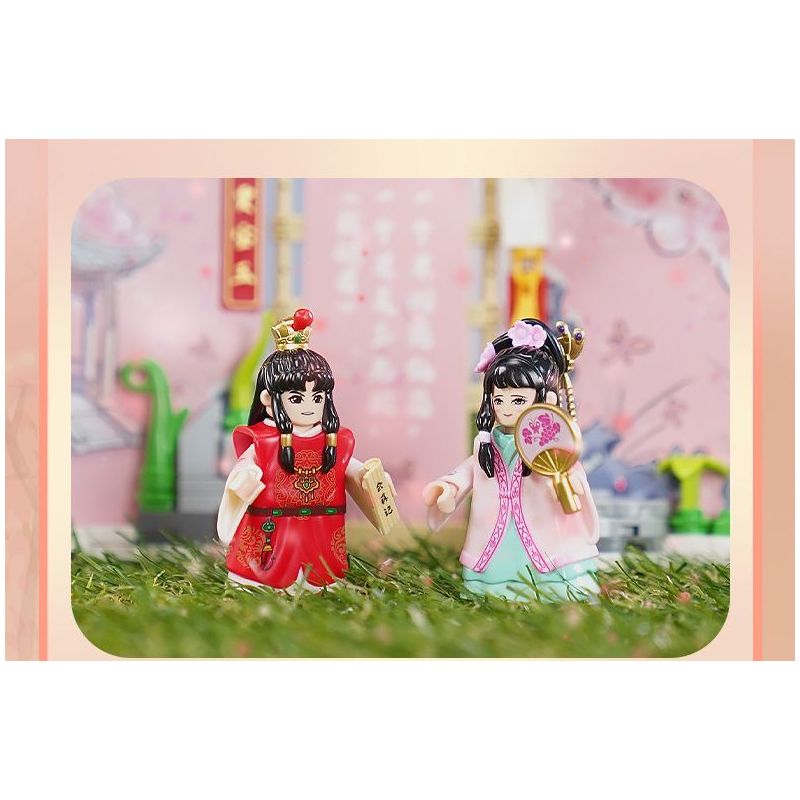 DECOOL BRICKCOOL 40001 CUỐN SÁCH MƠ ƯỚC CỦA LÂU ĐÀI ĐỎ bộ đồ chơi xếp lắp ráp ghép mô hình