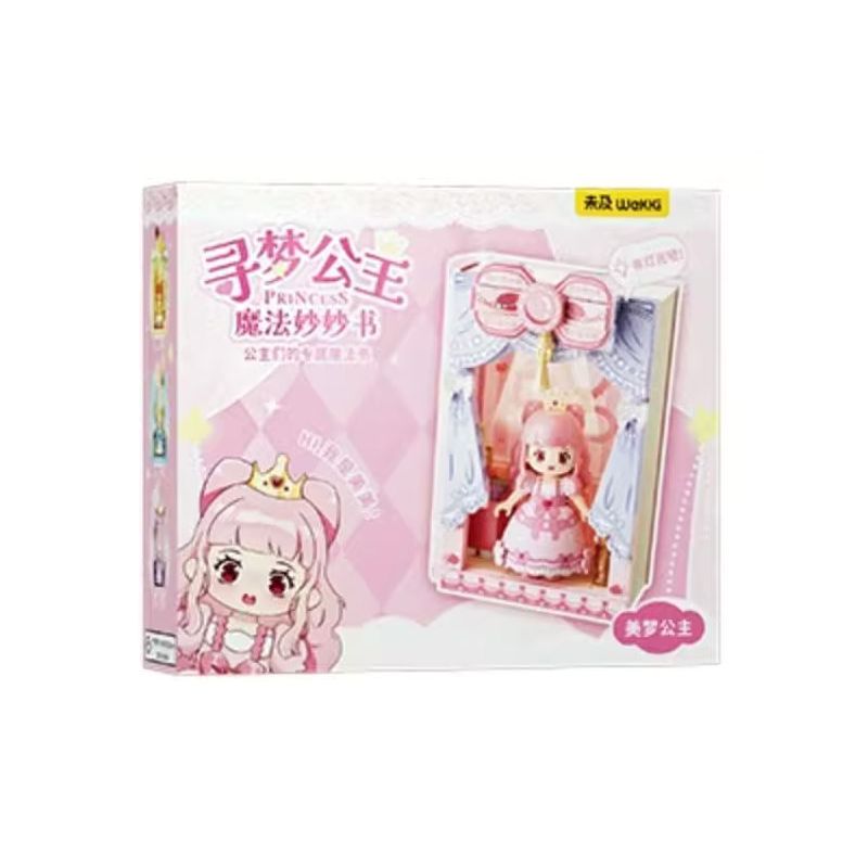 WEKKI 519005 CÔNG CHÚA MỘNG MƠ CUỐN SÁCH TUYỆT VỜI VỀ NÀNG TRONG bộ đồ chơi xếp lắp ráp ghép mô hình Girl Con Gái