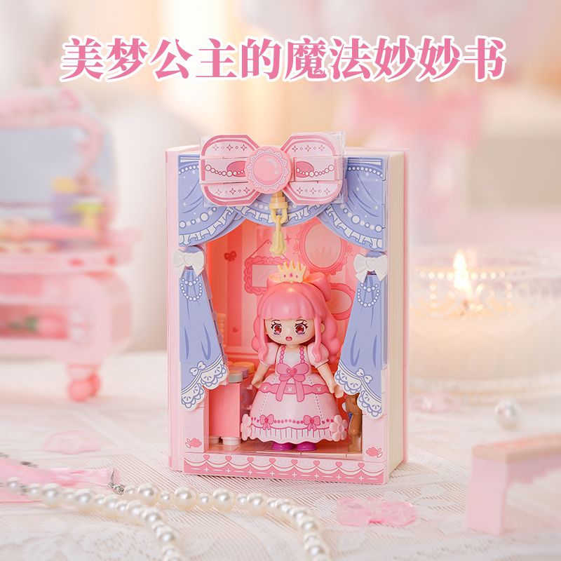 WEKKI 519005 CÔNG CHÚA MỘNG MƠ CUỐN SÁCH TUYỆT VỜI VỀ NÀNG TRONG bộ đồ chơi xếp lắp ráp ghép mô hình Girl Con Gái