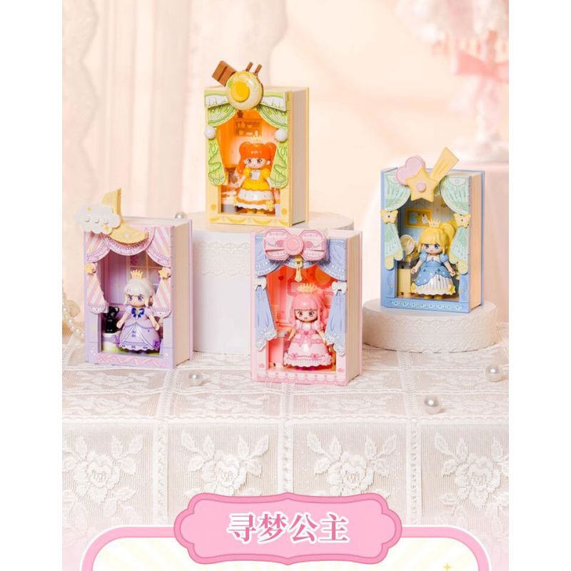 WEKKI 519005 CÔNG CHÚA MỘNG MƠ CUỐN SÁCH TUYỆT VỜI VỀ NÀNG TRONG bộ đồ chơi xếp lắp ráp ghép mô hình Girl Con Gái
