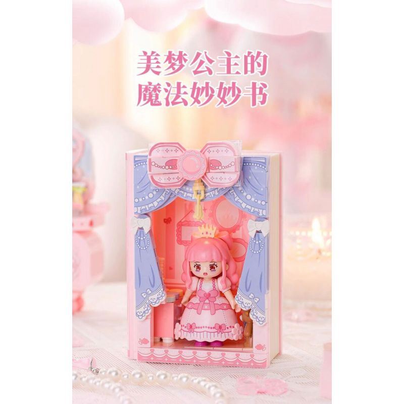 WEKKI 519005 CÔNG CHÚA MỘNG MƠ CUỐN SÁCH TUYỆT VỜI VỀ NÀNG TRONG bộ đồ chơi xếp lắp ráp ghép mô hình Girl Con Gái