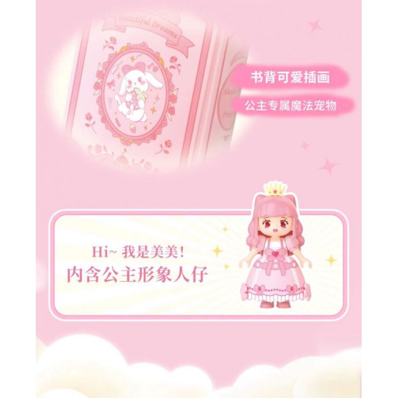 WEKKI 519005 CÔNG CHÚA MỘNG MƠ CUỐN SÁCH TUYỆT VỜI VỀ NÀNG TRONG bộ đồ chơi xếp lắp ráp ghép mô hình Girl Con Gái