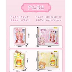 WEKKI 519005 CÔNG CHÚA MỘNG MƠ CUỐN SÁCH TUYỆT VỜI VỀ NÀNG TRONG bộ đồ chơi xếp lắp ráp ghép mô hình Girl Con Gái