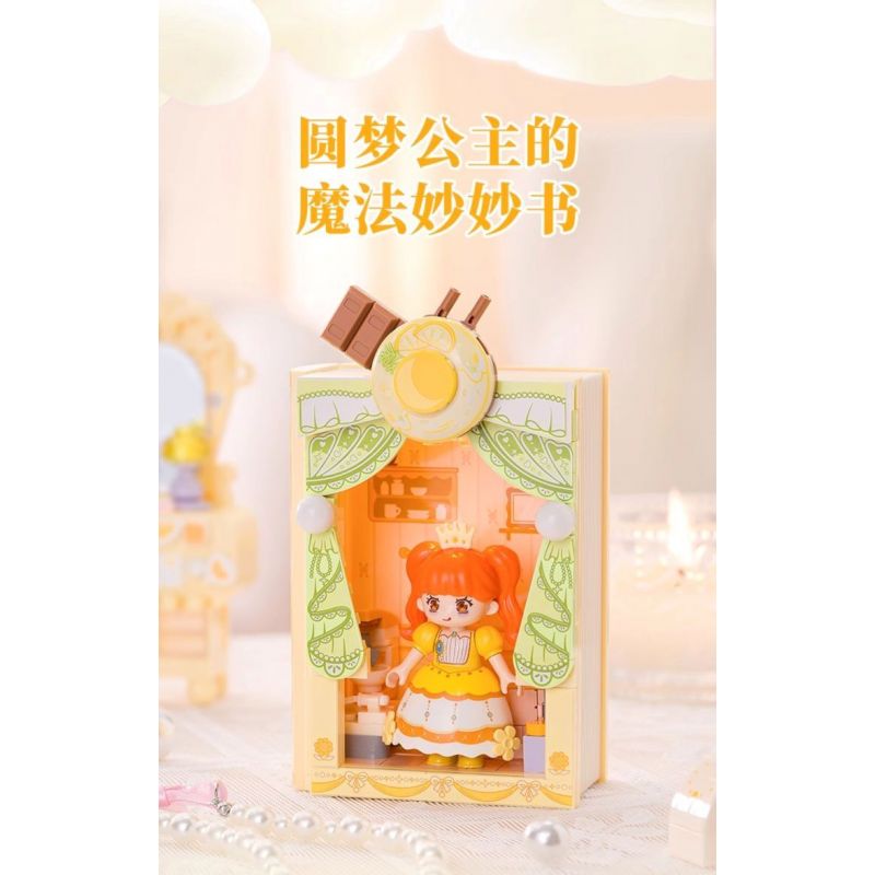 WEKKI 519006 CÔNG CHÚA TRONG MƠ CUỐN SÁCH TUYỆT VỜI VỀ NHỮNG NÀNG bộ đồ chơi xếp lắp ráp ghép mô hình Girl Con Gái