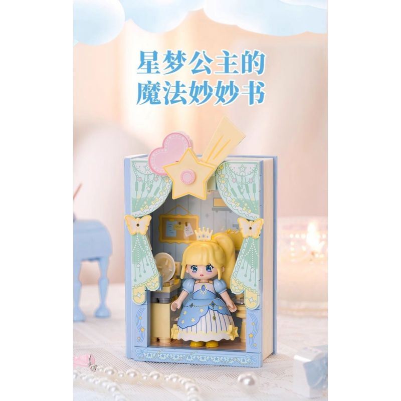 WEKKI 519007 CÔNG CHÚA TRONG MƠ CUỐN SÁCH TUYỆT VỜI CỦA STAR DREAM PRINCESS bộ đồ chơi xếp lắp ráp ghép mô hình Girl Con Gái