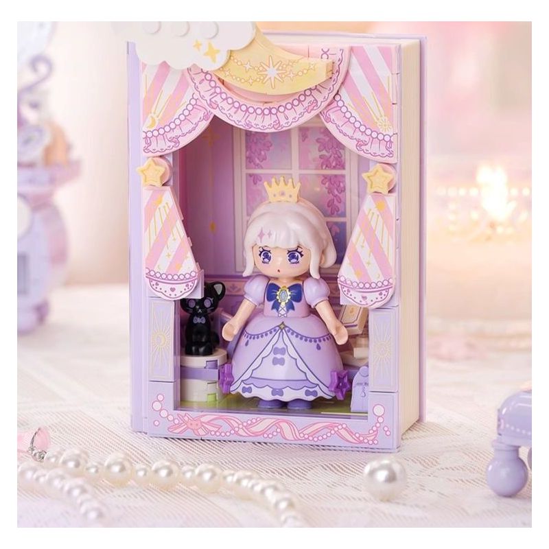 WEKKI 519008 CÔNG CHÚA MỘNG MƠ CUỐN SÁCH TUYỆT VỜI CỦA YUNMENG bộ đồ chơi xếp lắp ráp ghép mô hình Girl Con Gái