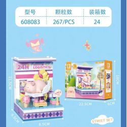 SEMBO 608083 CẢNH PHỐ LỢN ĐÓNG HỘP LULU PHÒNG PHÁT SÓNG TRỰC TIẾP CỦA NGƯỜI NỔI TIẾNG bộ đồ chơi xếp lắp ráp ghép mô hình Military Army Quân Sự Bộ Đội 267 khối