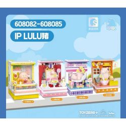 SEMBO 608085 CẢNH ĐƯỜNG PHỐ LỢN ĐÓNG HỘP LULU CĂN BẾP MA THUẬT bộ đồ chơi xếp lắp ráp ghép mô hình Military Army Quân Sự Bộ Đội 260 khối