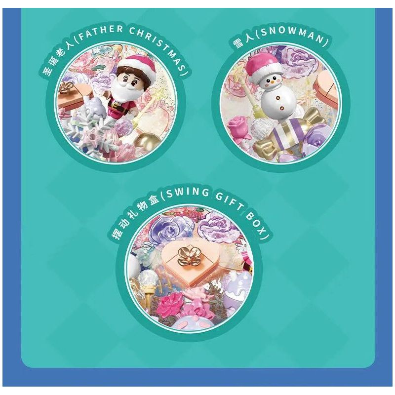 SEMBO 605042 LỜI CHÚC ĐẸP bộ đồ chơi xếp lắp ráp ghép mô hình Creator Sáng Tạo 309 khối