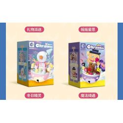 SEMBO 605038 GIÁNG SINH GIAO QUÀ bộ đồ chơi xếp lắp ráp ghép mô hình Creator Sáng Tạo