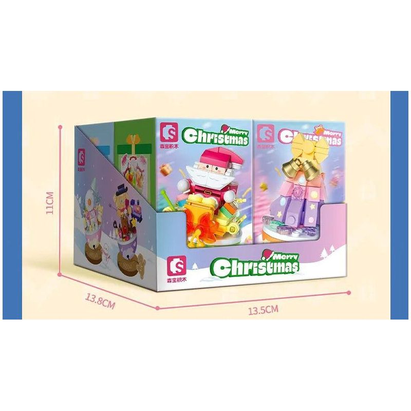 SEMBO 605038 GIÁNG SINH GIAO QUÀ bộ đồ chơi xếp lắp ráp ghép mô hình Creator Sáng Tạo