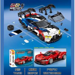 SEMBO 714560 XE SANG TRỌNG JIJI 714560 bộ đồ chơi xếp lắp ráp ghép mô hình Speed Champions Racing Cars Đua Xe Công Thức 328 khối