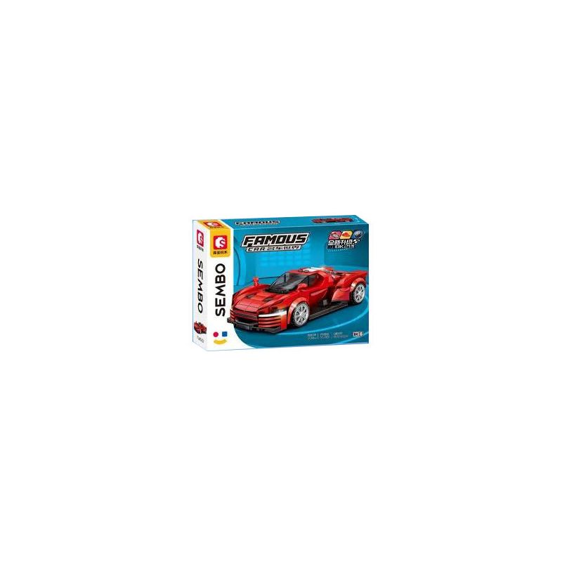 SEMBO 714563 non Lego XE NỔI TIẾNG JIJI 714563 bộ đồ chơi xếp lắp ráp ghép mô hình Speed Champions Racing Cars Đua Xe Công Thức 336 khối