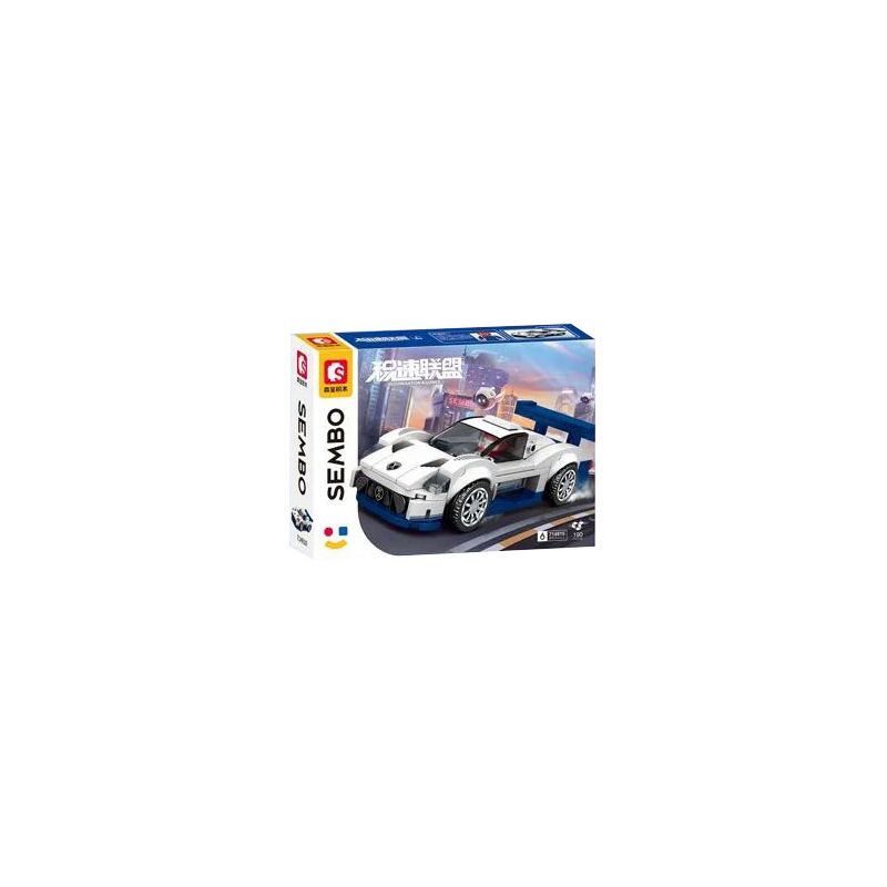 SEMBO 714810 non Lego LIÊN MINH JISU 714810 bộ đồ chơi xếp lắp ráp ghép mô hình Speed Champions Racing Cars Đua Xe Công Thức 190 khối