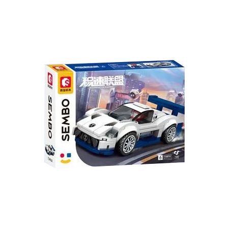 SEMBO 714810 LIÊN MINH JISU 714810 bộ đồ chơi xếp lắp ráp ghép mô hình Speed Champions Racing Cars Đua Xe Công Thức 190 khối