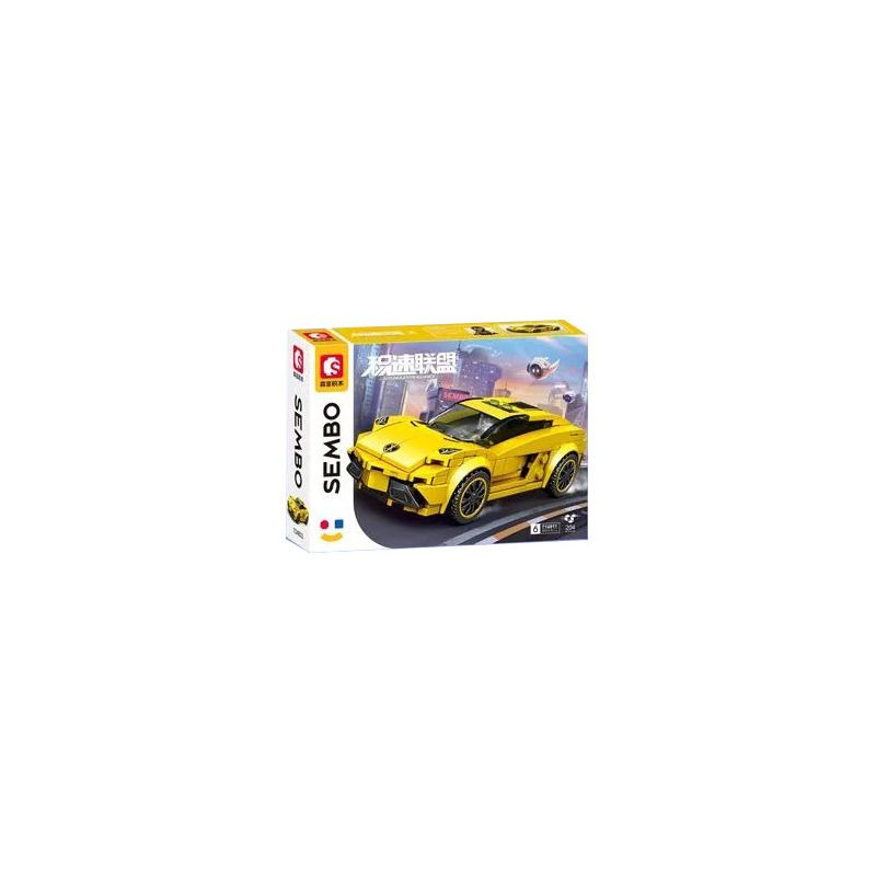 SEMBO 714811 non Lego LIÊN MINH JISU 714811 bộ đồ chơi xếp lắp ráp ghép mô hình Speed Champions Racing Cars Đua Xe Công Thức 204 khối