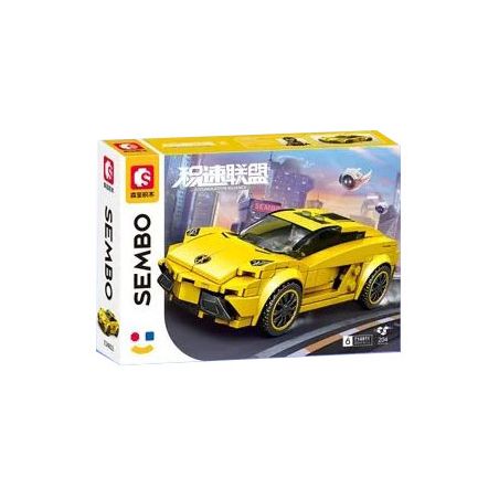 SEMBO 714811 LIÊN MINH JISU 714811 bộ đồ chơi xếp lắp ráp ghép mô hình Speed Champions Racing Cars Đua Xe Công Thức 204 khối