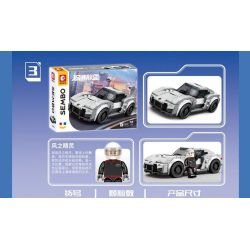 SEMBO 714811 LIÊN MINH JISU 714811 bộ đồ chơi xếp lắp ráp ghép mô hình Speed Champions Racing Cars Đua Xe Công Thức 204 khối