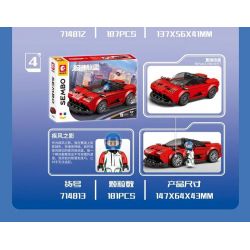 SEMBO 714811 LIÊN MINH JISU 714811 bộ đồ chơi xếp lắp ráp ghép mô hình Speed Champions Racing Cars Đua Xe Công Thức 204 khối