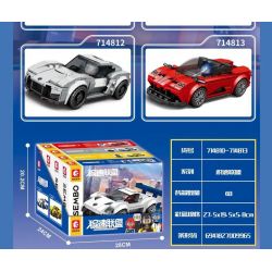 SEMBO 714812 LIÊN MINH JISU 714812 bộ đồ chơi xếp lắp ráp ghép mô hình Speed Champions Racing Cars Đua Xe Công Thức 187 khối