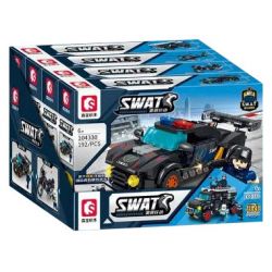 SEMBO 104331 104332 104333 104330 CHIẾN DỊCH BLACK HAWK XE BỌC THÉP CHỐNG BẠO ĐỘNG SABERTOOTH TIGER 4 TỔ HỢP bộ đồ chơi xếp lắp ráp ghép mô hình SWAT 778 khối