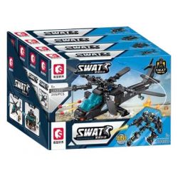 SEMBO 104338 104339 104340 104341 CHIẾN DỊCH BLACK HAWK TRANH GIỮA CÁC VÌ SAO bộ đồ chơi xếp lắp ráp ghép mô hình SWAT 1065 khối