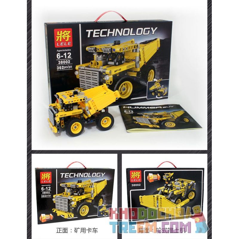 NOT  MINING TRUCK 42035 JISI 3363 LELE 38002 MouldKing 13016 Mould King 13016 QIAO LE TONG 5351 YILE 108A xếp lắp ráp ghép mô hình 2 DẠNG XE TẢI KHU MỎ BEN VÀ ỦI KHAI THÁC  Kỹ Thuật Công Nghệ Cao Mô Hình Phương Tiện 362 khối