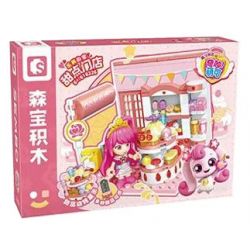 SEMBO 616226 NGÔI NHÀ TUYỆT VỜI CỦA MENGKE LEMEI CỬA HÀNG TRÁNG MIỆNG bộ đồ chơi xếp lắp ráp ghép mô hình Girl Con Gái 163 khối