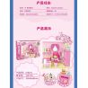 SEMBO 616226 NGÔI NHÀ TUYỆT VỜI CỦA MENGKE LEMEI CỬA HÀNG TRÁNG MIỆNG bộ đồ chơi xếp lắp ráp ghép mô hình Girl Con Gái 163 khối