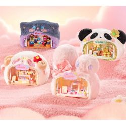 WEKKI 519101 WORLD PLUSH 4 LOẠI HỘP MÙ LÔNG NHUNG DÀNH CHO SHOP THÚ CƯNG NHỎ bộ đồ chơi xếp lắp ráp ghép mô hình
