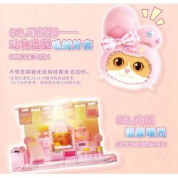 WEKKI 519101 WORLD PLUSH 4 LOẠI HỘP MÙ LÔNG NHUNG DÀNH CHO SHOP THÚ CƯNG NHỎ bộ đồ chơi xếp lắp ráp ghép mô hình