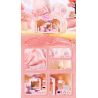 WEKKI 519101 WORLD PLUSH 4 LOẠI HỘP MÙ LÔNG NHUNG DÀNH CHO SHOP THÚ CƯNG NHỎ bộ đồ chơi xếp lắp ráp ghép mô hình