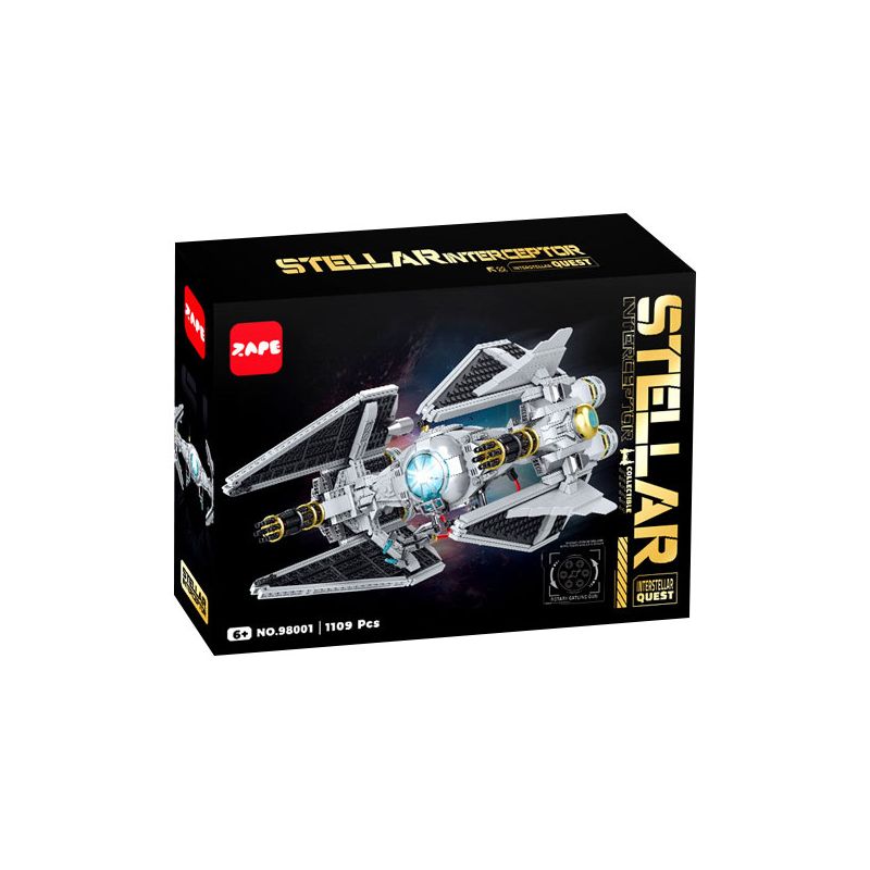 ZAPE 98001 non Lego THIẾT BỊ ĐÁNH CHẶN TITAN bộ đồ chơi xếp lắp ráp ghép mô hình Star Wars STELLAR INTERCEPTOR Chiến Tranh Giữa Các Vì Sao 1109 khối