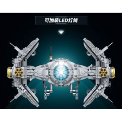 ZAPE 98001 THIẾT BỊ ĐÁNH CHẶN TITAN bộ đồ chơi xếp lắp ráp ghép mô hình Star Wars STELLAR INTERCEPTOR Chiến Tranh Giữa Các Vì Sao 1109 khối