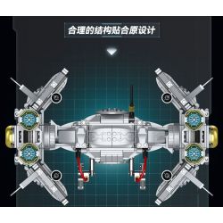 ZAPE 98001 THIẾT BỊ ĐÁNH CHẶN TITAN bộ đồ chơi xếp lắp ráp ghép mô hình Star Wars STELLAR INTERCEPTOR Chiến Tranh Giữa Các Vì Sao 1109 khối