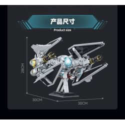 ZAPE 98001 THIẾT BỊ ĐÁNH CHẶN TITAN bộ đồ chơi xếp lắp ráp ghép mô hình Star Wars STELLAR INTERCEPTOR Chiến Tranh Giữa Các Vì Sao 1109 khối